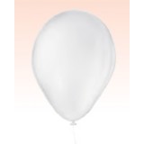 Balão N.08 Liso c/ 50 unidades Branco Polar