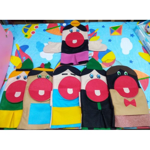 Fantoche Feltro Etnias