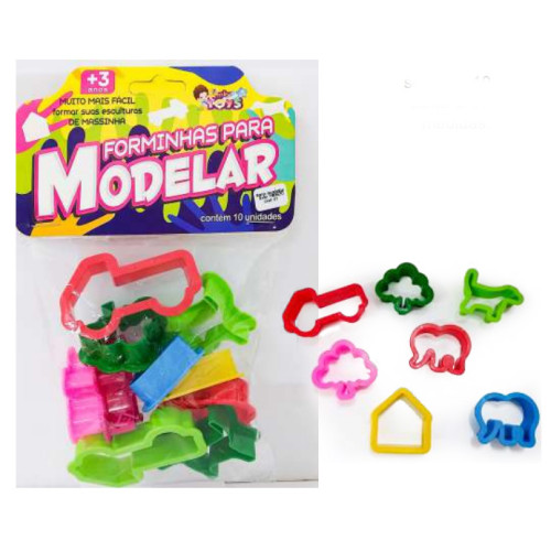 Forminha para Modelar Kit de Modelar Cortadores Sortidos Mini Toys