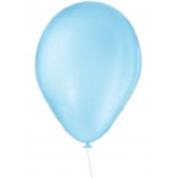 Balão N.07 Liso c/ 50 unidades Azul Baby