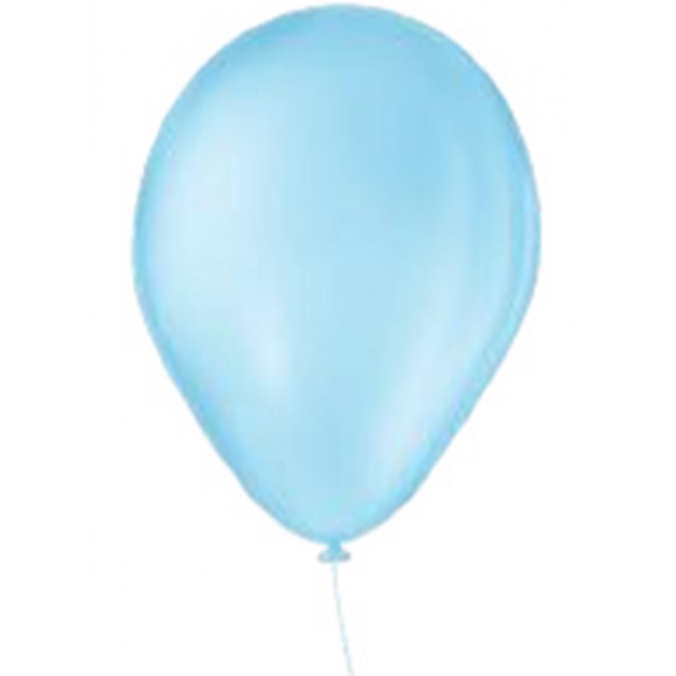 Balão N.07 Liso c/ 50 unidades Azul Baby