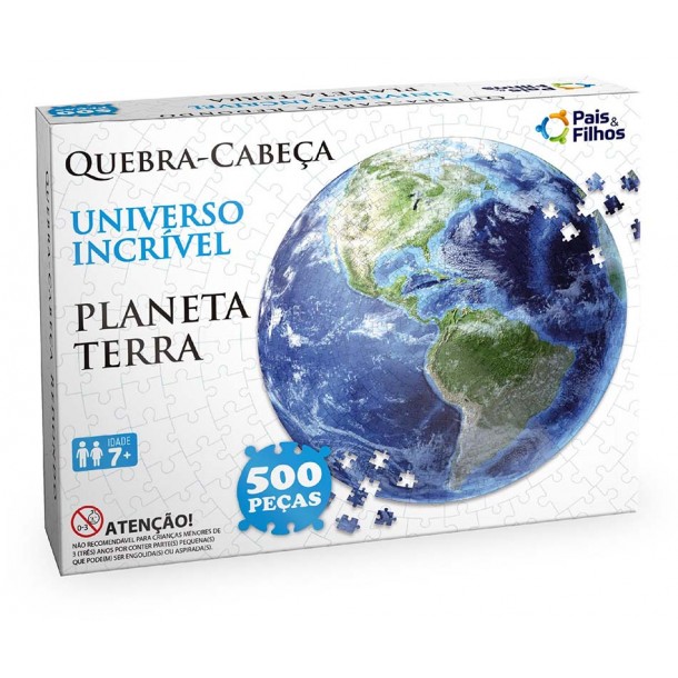 Quebra-Cabeça 500 Peças Planeta Terra Redondo