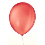 Balão N.08 Liso c/ 50 unidades Vermelho Quente