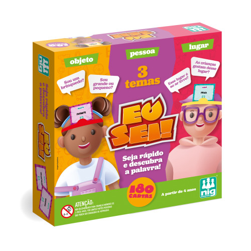 Eu Sei Jogo Nig Adivinhacao Carta na Testa com Faixas em EVA