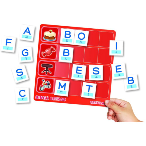 Bingo Letras Grow - Alfabetização e Vocabulário Infantil