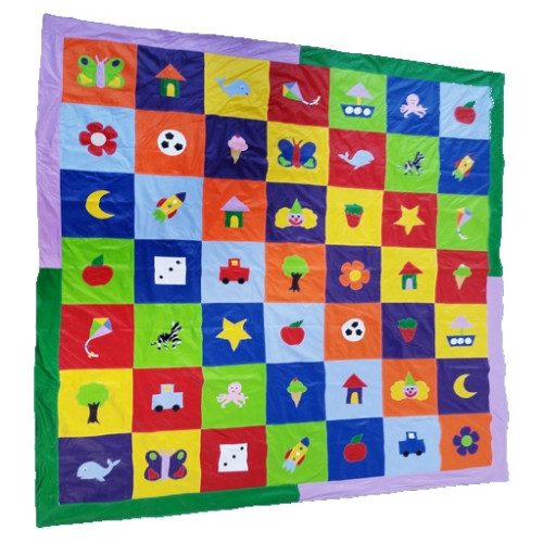 Tapete Fantasia Corino Infantil 2x2m Corino Coepe Figuras E Cores