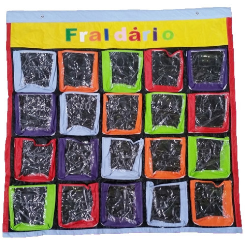 Fraldário Painel De Parede 20 Bolsos Transparentes Coepe