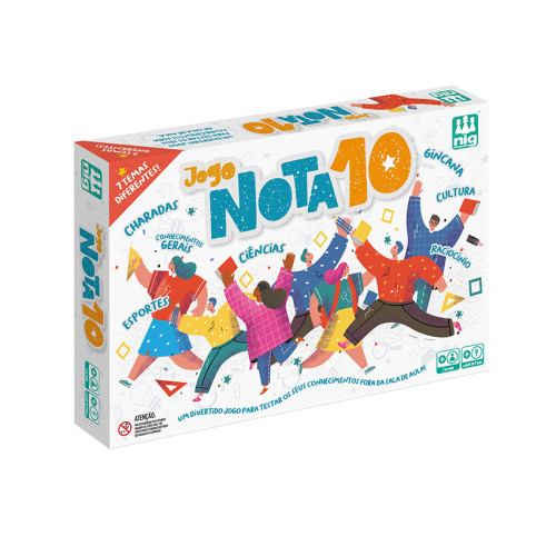 Nota 10 jogo Educativo Nota 10 Nig Com 180 Cartas De Perguntas E Charadas