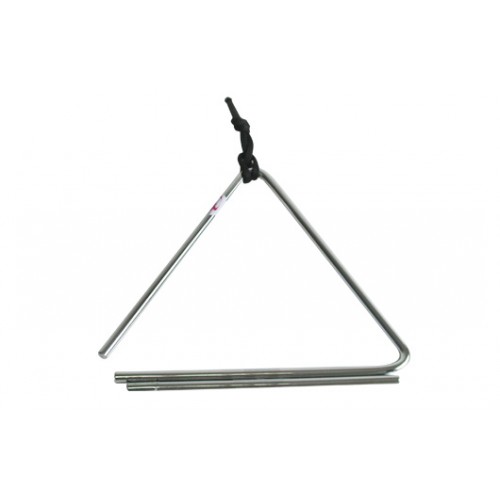 Triângulo 20 cm Infantil Quirino Com Baqueta Musicalização Triângulo 20 cm Infantil Quirino Com Baqueta Musicalização