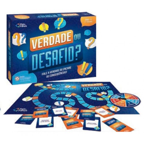 Verdade ou Desafio Jogo Pais E Filhos Tabuleiro Infantil Verdade ou Desafio Jogo Pais E Filhos Tabuleiro Infantil