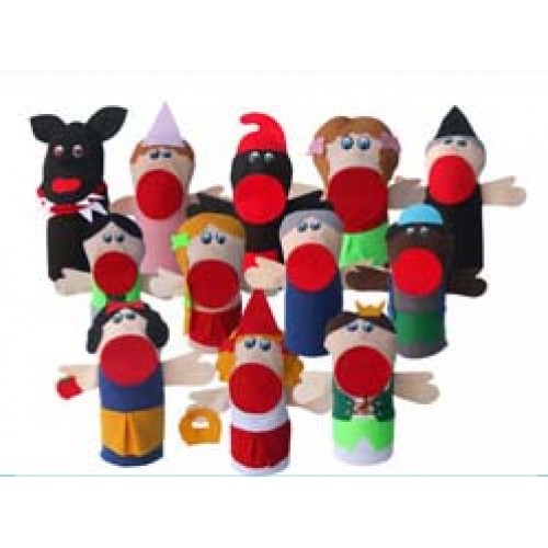 Fantoche Personagens Infantis 12 Peças Personagens Clássicos