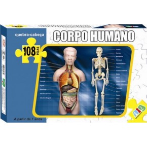 Quebra-Cabeça Corpo Humano 108 pçs