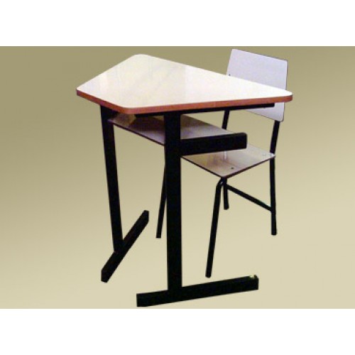 Mesa Trapézio 64x40x23x70cm c/ cadeira
