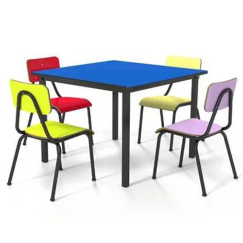 Mesa Coletiva 70,0x70,0x55,0cm c/ 4 cadeiras