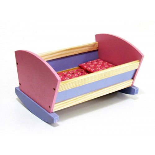 Berço 31x21x14 Mdf com Balanço e Colchão Wood Toys
