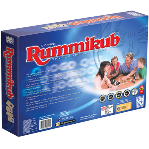 Rummikub Grow Original Raciocínio E Estratégia