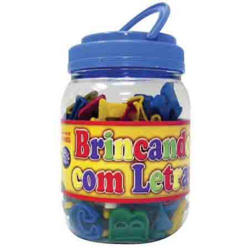 Brincando Com Letras 173 pçs Pote Com Letras Alfabeto Brincando Com Letras 173 pçs Pote Com Letras Alfabeto