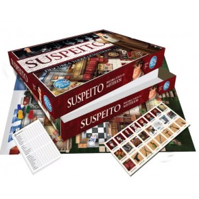 Suspeito Jogo Pais e Filhos - Tabuleiro de Mistério e Investigação | Detetive Estratégia Familiar | A partir de 7 Anos