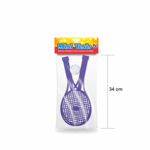 Raquete Mini Tenis Par Ping Pong de Mão Brinquedo Plastico