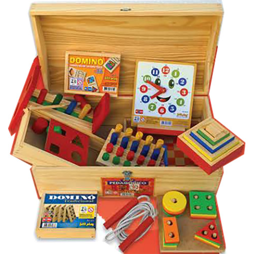 Baú Pedagógico c/ 10 brinquedos Baú Pedagógico c/ 10 brinquedos