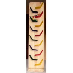 Zig-Zag de Madeira Brinquedo Educativo Torre de Rampas Bohney