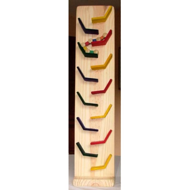 Zig-Zag de Madeira Brinquedo Educativo Torre de Rampas Bohney