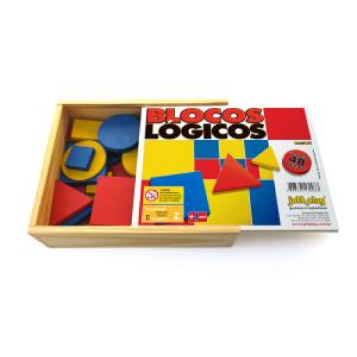 Blocos Lógicos c/ 48 pçs madeira