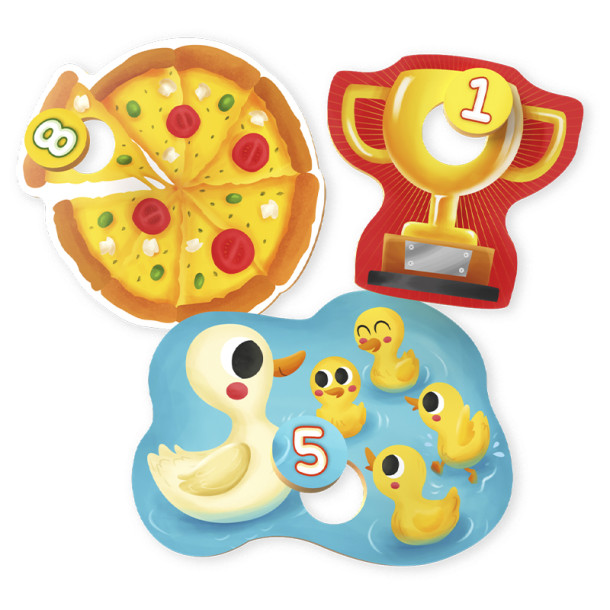 Quebra-Cabeça 1 ao 10 Educativo De Madeira Associação Números E Quantidades