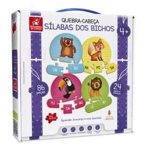 Quebra-Cabeça Sílabas dos Bichos