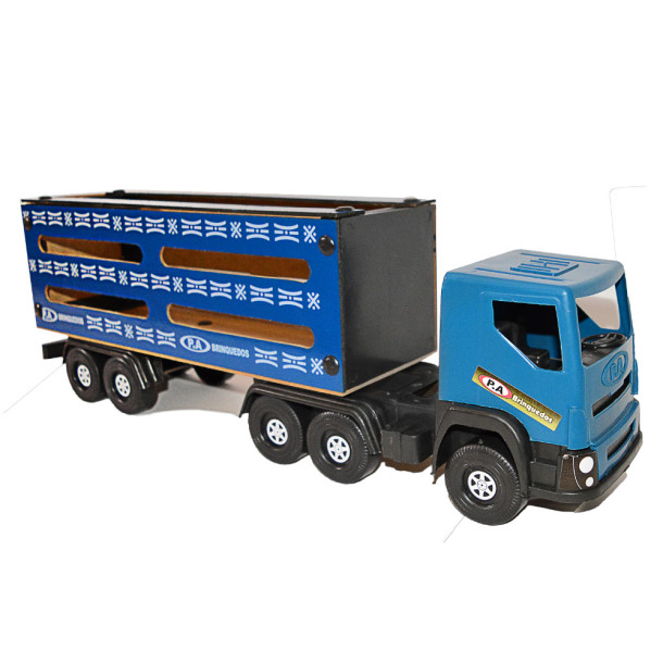 Carreta Boiadeiro Média Infantil Madeira MDF E Plastico Cores Sortidas