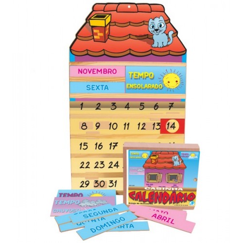 Casinha Calendário com Estojo