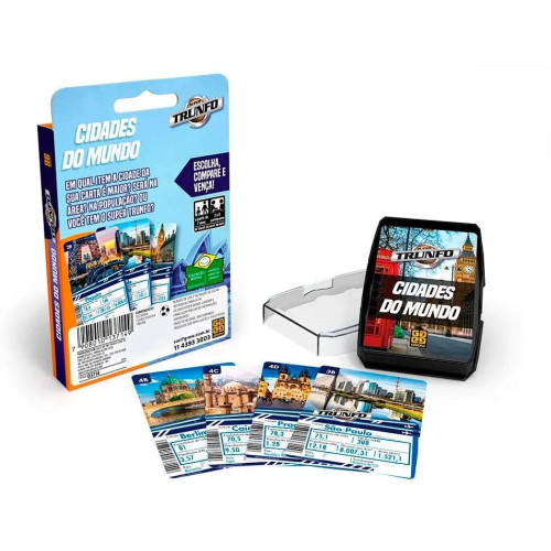 Super Trunfo Cidades do Mundo Grow Geografia