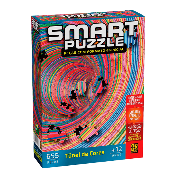 Puzzle 655 peças Smart Puzzle Túnel de Cores