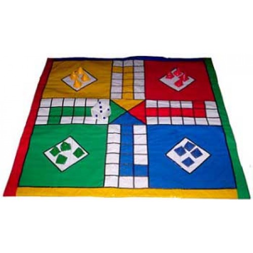 Ludo de Vinil pequeno Jogo 1,20m Em Vinil Coepe Com 16 Pecas E Dado