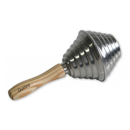 Chocalho Pequeno Infantil Aluminio e Madeira Musicalizacao Chocalho Pequeno Infantil Aluminio e Madeira Musicalizacao