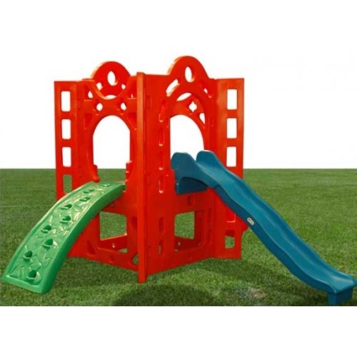 Playground Fortaleza 1 Alpha Modular Com 2 Escorregadores