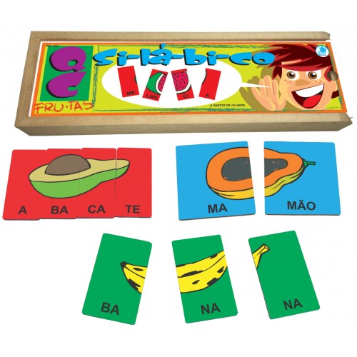 Quebra-Cabeça Silábico Frutas