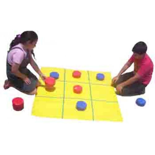 Jogo da Velha Corino Gigante 1,20m Em Corino Coepe Com 10 Pecas