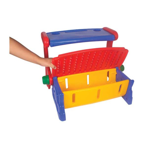 Banco Baú e Mesa Mix Atividades Infantil Mix Atividades 3 Em 1 Alpha