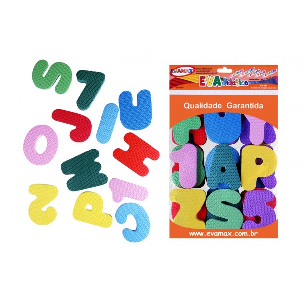 Letras Alfanumérico GG - 36 pçs 5mm