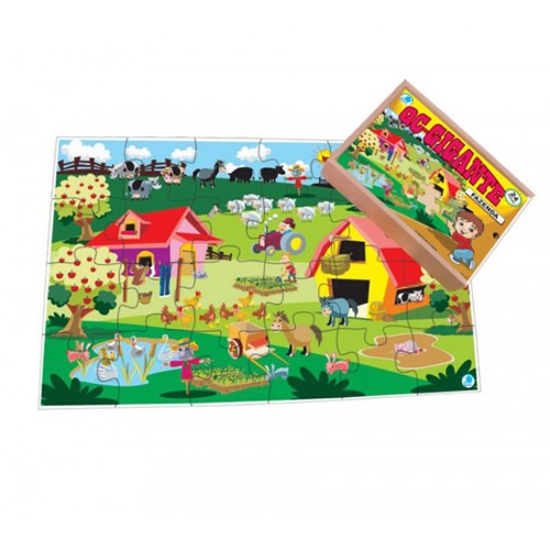 Quebra-Cabeça Gigante Fazenda 12 pçs