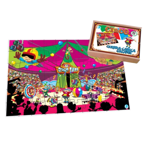 Quebra-Cabeça Gigante Circo 60 pçs Quebra-Cabeça Gigante Circo 60 pçs