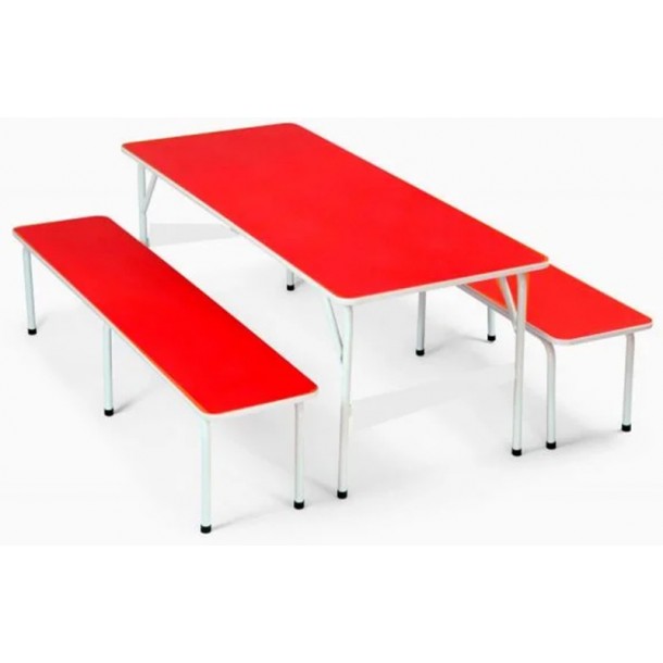 Mesa de Lanche 1,80x0,60x0,75m c/ bancos