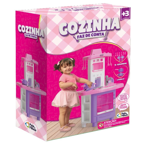 Cozinha Faz de Conta Infantil de Brinquedo Faz de Conta Completa com Acessórios