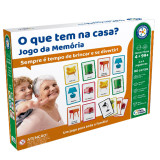 Memória O Que Tem Na Casa Jogo Pais e Filhos Peças Grandes