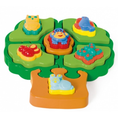 Puzzle Mania Árvore Quebra Cabeça Didático Tateti com Animais 1 Ano