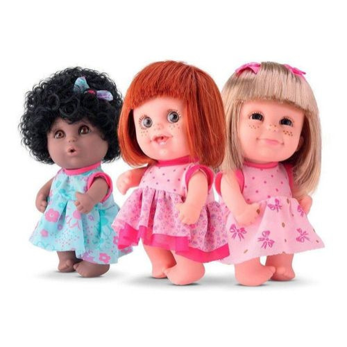 Boneca Babies Expressões Trigêmeas Sortidas Colecao 20cm Faciais Rotobrinq