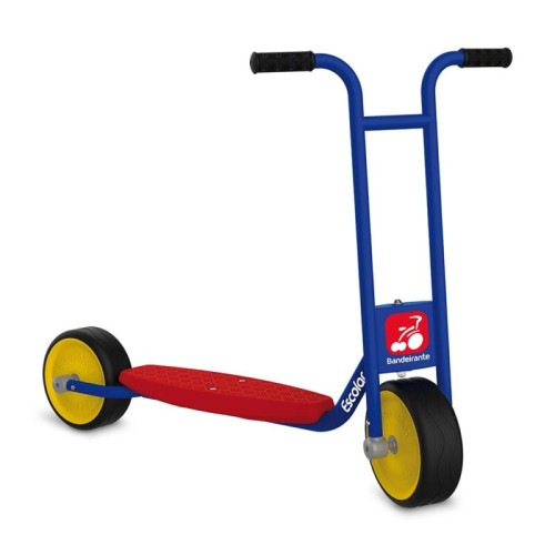 Patinete Escolar +4 anos Bandeirante Aço - Rodas Silenciosas 80kg