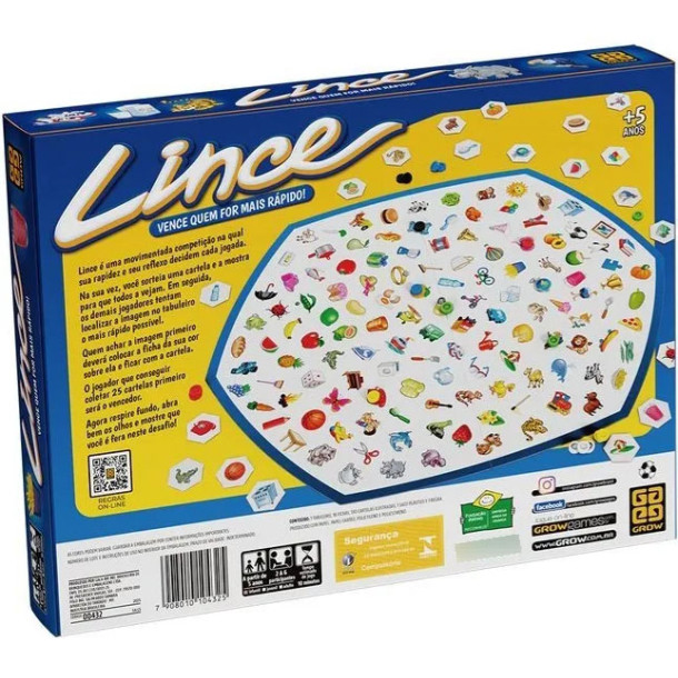 Lince Jogo Grow Tabuleiro Infantil Reflexo E Agilidade