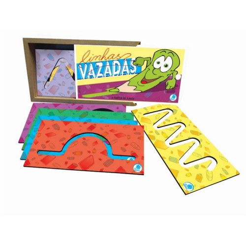 Linhas Vazadas em MDF Simque Treino de Escrita e Coordenacao